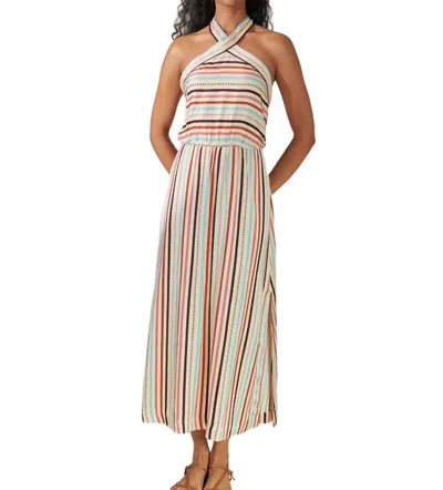 Lemlem Ajani Halter Dress In Bizu Cream In Multi