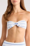 Lemlem Ava Bandeau Bikini Top In White
