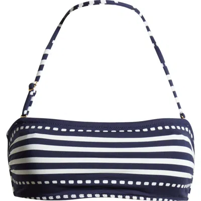 Lemlem Ava Bandeau Bikini Top In Eshe Navy