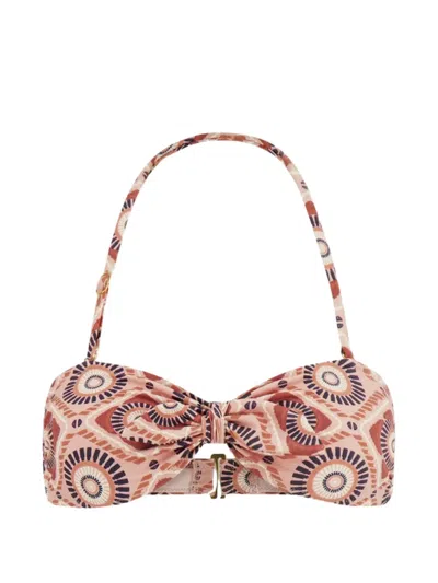 Lemlem Ava Bandeau Bikini Top In Multi