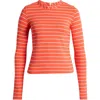 Lemlem Azeb Long Sleeve Rashguard In Jeliba Tangerine