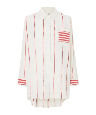 Lemlem Mariam Cotton-gauze Shirt In White