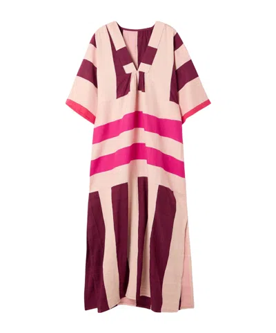 Lemlem Edna Paneled Cotton Maxi Dress In Multi