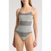Lemlem Elene One-piece Swimsuit In Semira Vanilla