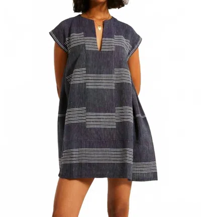 Lemlem Elina Caftan In Mari Navy In Blue