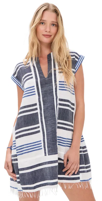 Lemlem Elina Caftan Marina Blue
