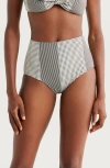 Lemlem Elsi High Waist Bikini Bottoms In Semira Vanilla