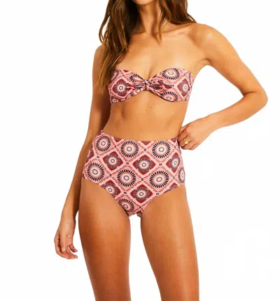 Lemlem Elsi High Waist Bottoms In Fozia Rose In Multi