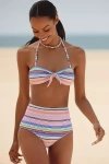 Lemlem Elsi High-waisted Bikini Bottoms In Multi