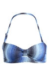 Lemlem Ennat Bandeau Bikini Top In Blue