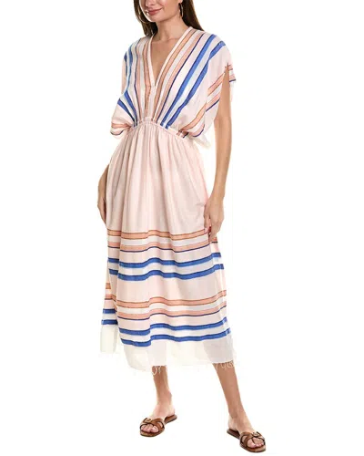 Lemlem Eskedar Stripe-print Midi Dress In White