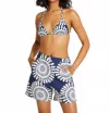 Lemlem Faizah Short In Zeina Navy In Multi