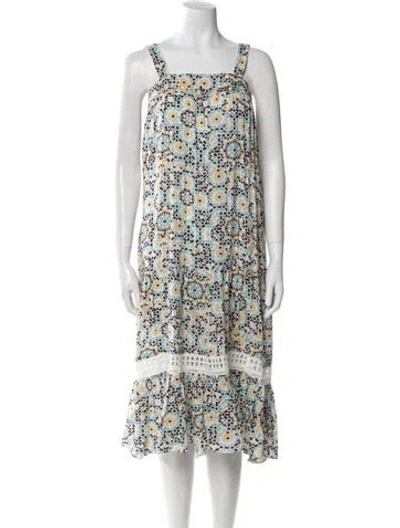 Pre-owned Lemlem Floral Print Knee-length Dress In Multi