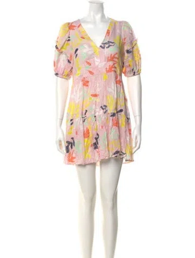 Pre-owned Lemlem Floral Print Mini Dress