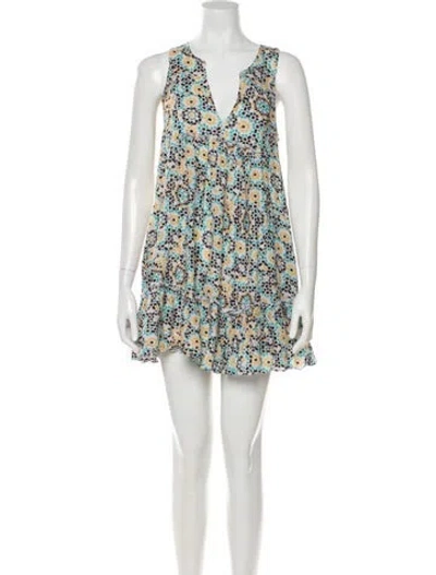 Pre-owned Lemlem Floral Print Mini Dress