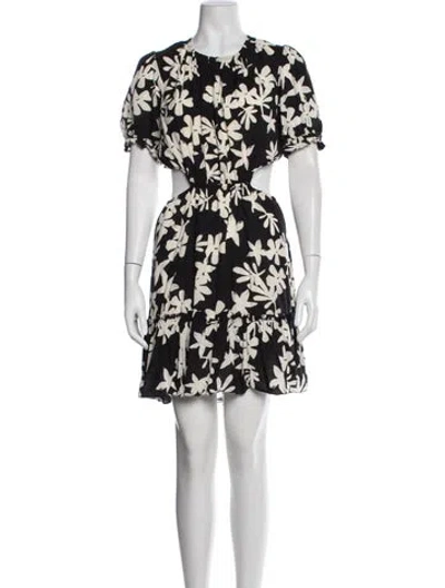 Pre-owned Lemlem Floral Print Mini Dress In Multi