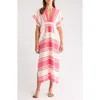 Lemlem Gasira Stripe Cotton Cover-up Caftan In Multi
