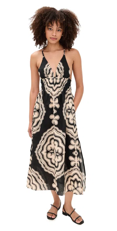 Lemlem Gete Triangle Dress Niku Black