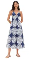 Lemlem Gete Triangle Dress Zeina Navy In Multi