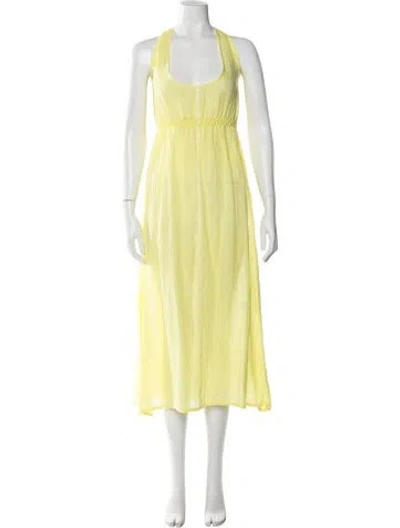Pre-owned Lemlem Halterneck Long Dress In Multi