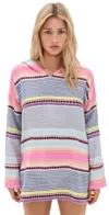 Lemlem Henok Hooded Striped Cotton-blend Voile Coverup