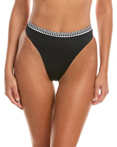 Lemlem Lena High-leg Bikini Bottom In Black