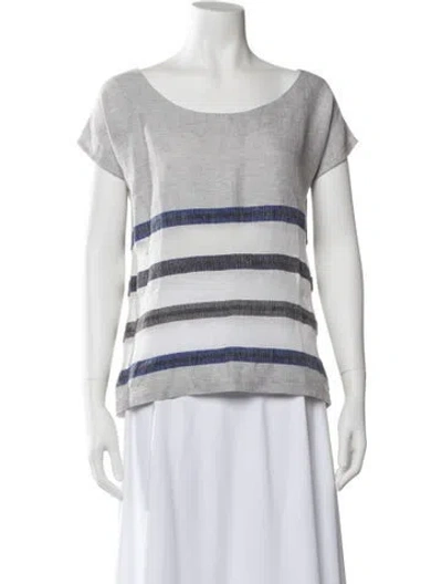 Pre-owned Lemlem Linen Striped T-shirt In Multi