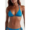 Lemlem Malia Triangle Bikini Top In Beri Teal