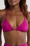 Lemlem Malia Triangle Bikini Top In Pink