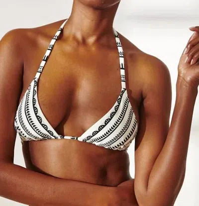 Lemlem Malia Triangle Top In Yani Black In Multi