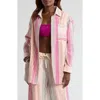 Lemlem Mariam Button-up Cover-up In Enjori Plum