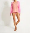 Lemlem Mita Button Up Blouse In Nefas Peach