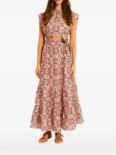 Lemlem Muna Geometric-patter Top In Brown