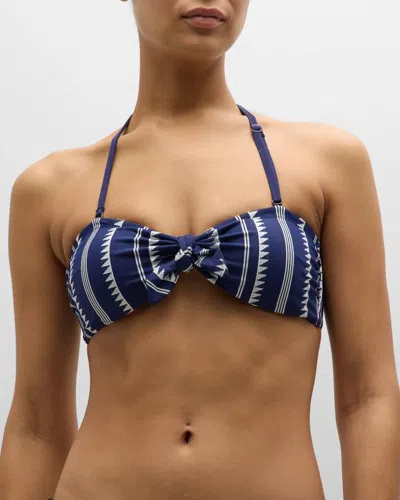 Lemlem Nunu Bikini Top In Navy In Blue