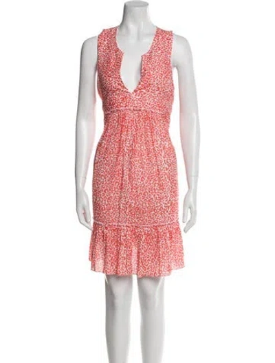 Pre-owned Lemlem Printed Knee-length Dress W/ Tags In Pink
