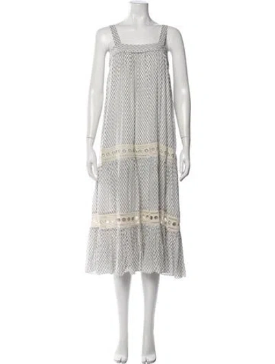 Pre-owned Lemlem Printed Long Dress In Multi
