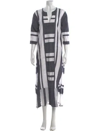 Pre-owned Lemlem Printed Midi Length Dress In Multi