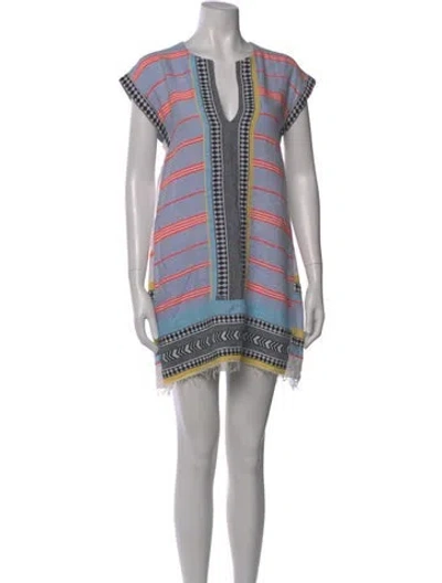 Pre-owned Lemlem Printed Mini Dress In Multi