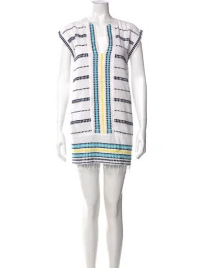 Pre-owned Lemlem Printed Mini Dress In Multi