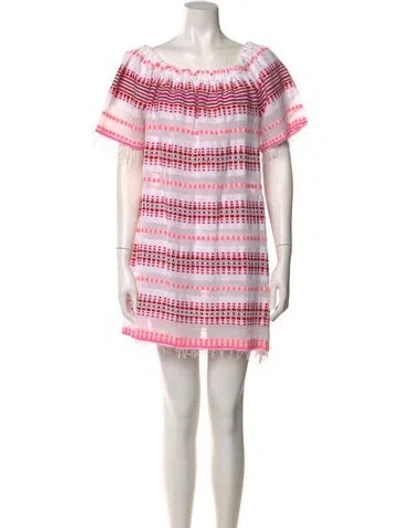 Pre-owned Lemlem Printed Mini Dress In Pink