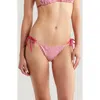 Lemlem Rekka Side Tie Bikini Bottoms In Sisay Raspberry