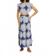 Lemlem Sanaa Belted Printed Linen Maxi Skirt In Multi