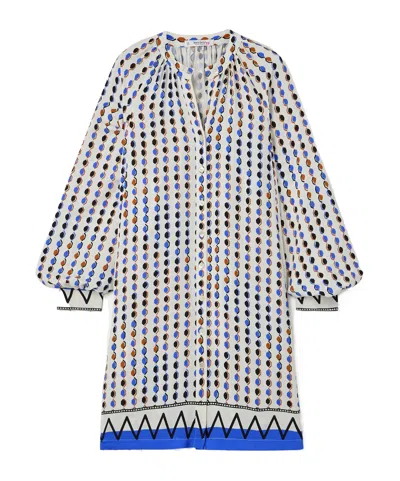Lemlem Satin Mini Dress In Multi