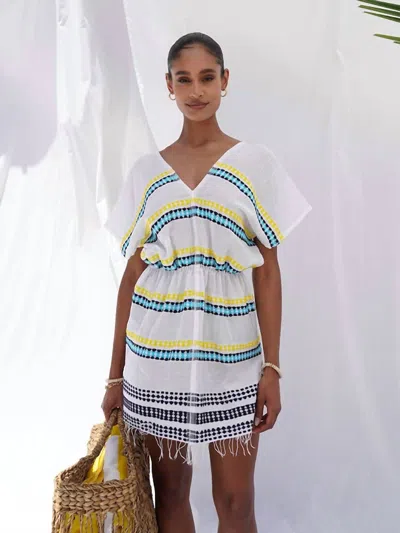 Lemlem Sediri Short Patio Dress In White