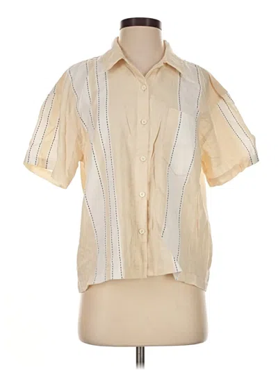 Pre-owned Lemlem Short Sleeve Blouse In Neutral