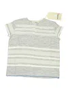 Lemlem Short Sleeve Henley Shirt In Gray