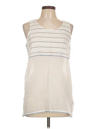 Pre-owned Lemlem Sleeveless Top Ivory Scoop Neck Tops