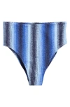 Lemlem Stripe High Leg Bikini Bottoms In Multi