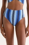 Lemlem Stripe High Leg Bikini Bottoms In Multi