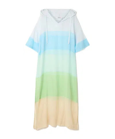 Lemlem Beritu Hooded Striped Cotton-blend Dress In Multi
